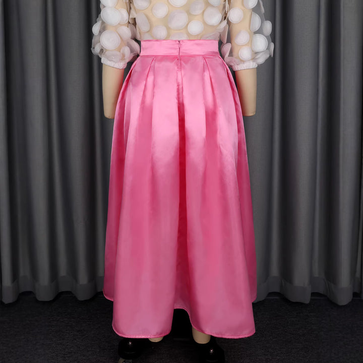 Damen Eleganter Maxirock aus seidig glänzendem Material Echo Archiv