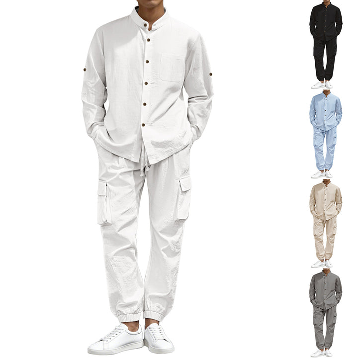 Herren Cargo-Set mit Stehkragen und elastischen Bündchen Echoarchiv