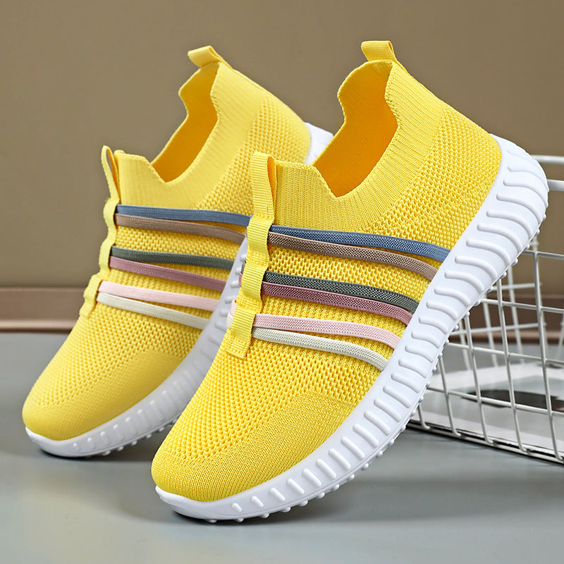 Damen Leichte und atmungsaktive Slip-On Sneakers mit elastischem Einsatz Echo Archiv