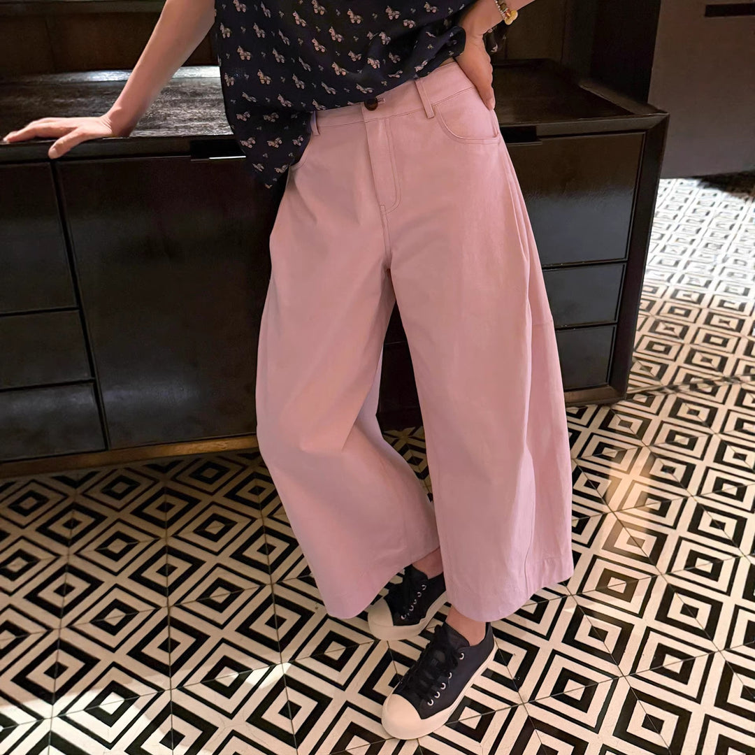 Damen Weit geschnittene Culotte-Jeans Echoarchiv