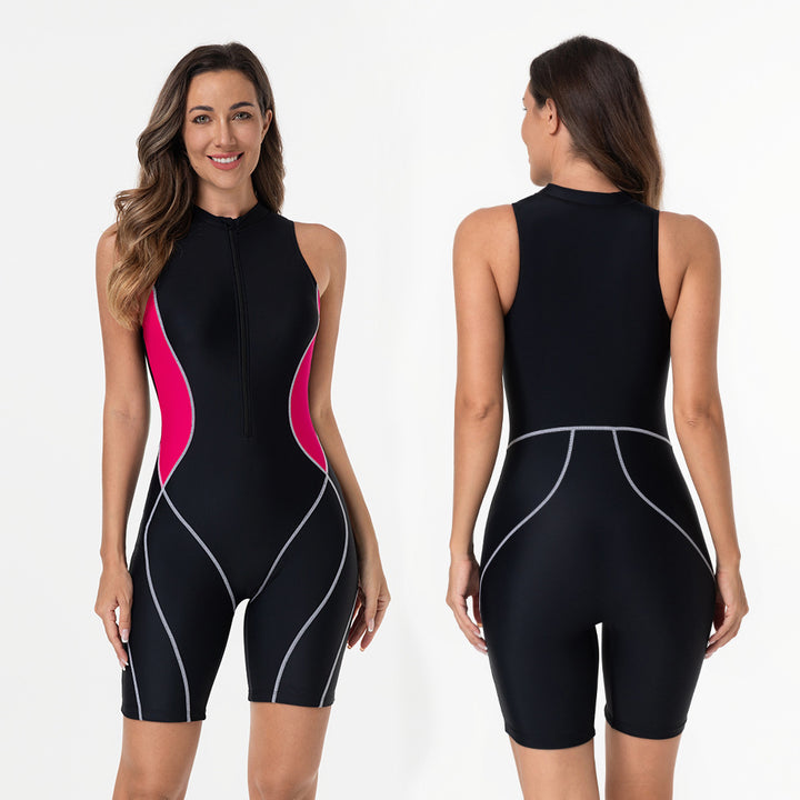 Damen Sportlicher Neoprenanzug mit Reißverschluss Echo Archiv