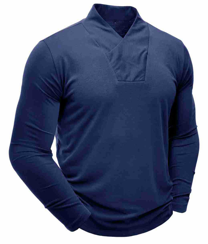 Herren Longsleeve mit V-Ausschnitt Echoarchiv