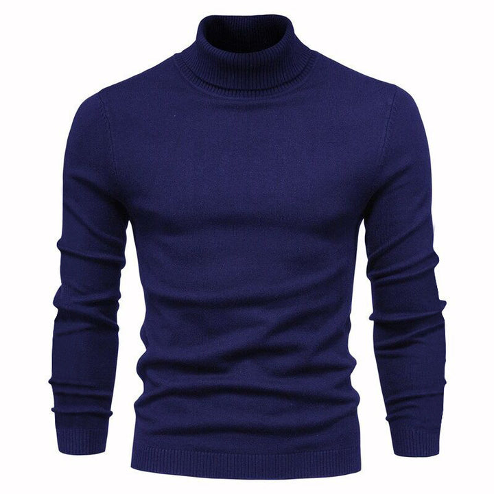 Herren nan schmal geschnittener Rollkragenpullover aus Merino-Baumwollmix mit hohem Kragen Echo Archiv