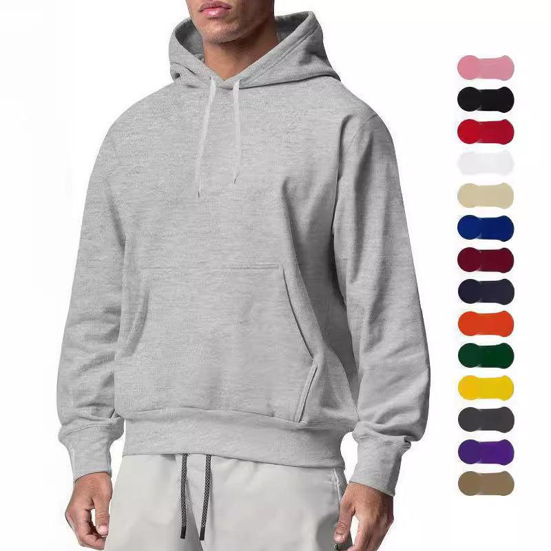 Herren klassischer Kapuzenpullover mit Kängurutasche und atmungsaktivem Material Echoarchiv