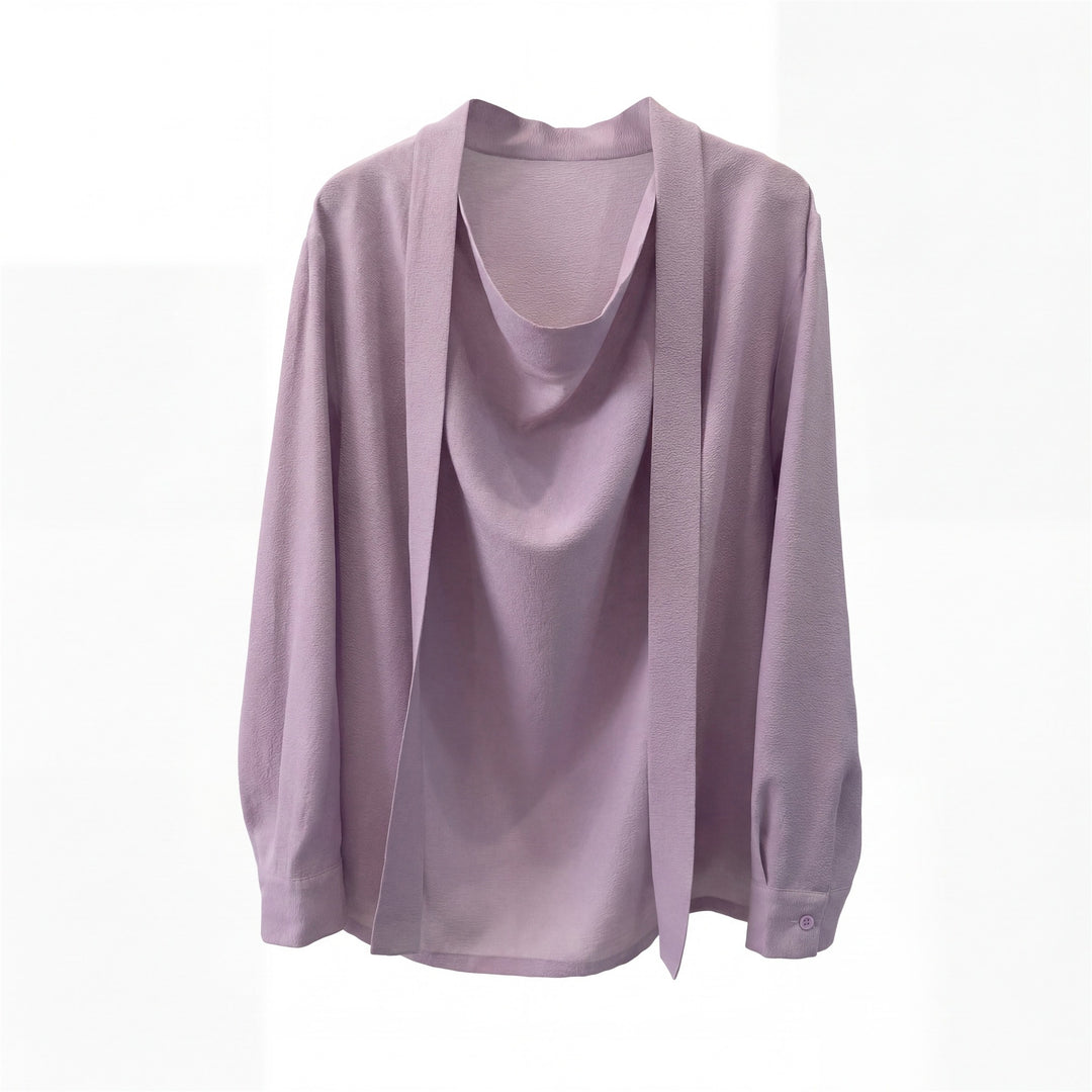 Damen Eleganter Drapierter Vordercardigan Echoarchiv
