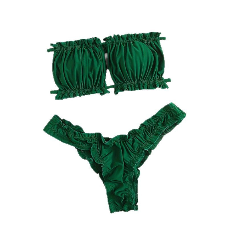 Damen Bandeau-Bikini-Set mit Raffung Echo Archiv
