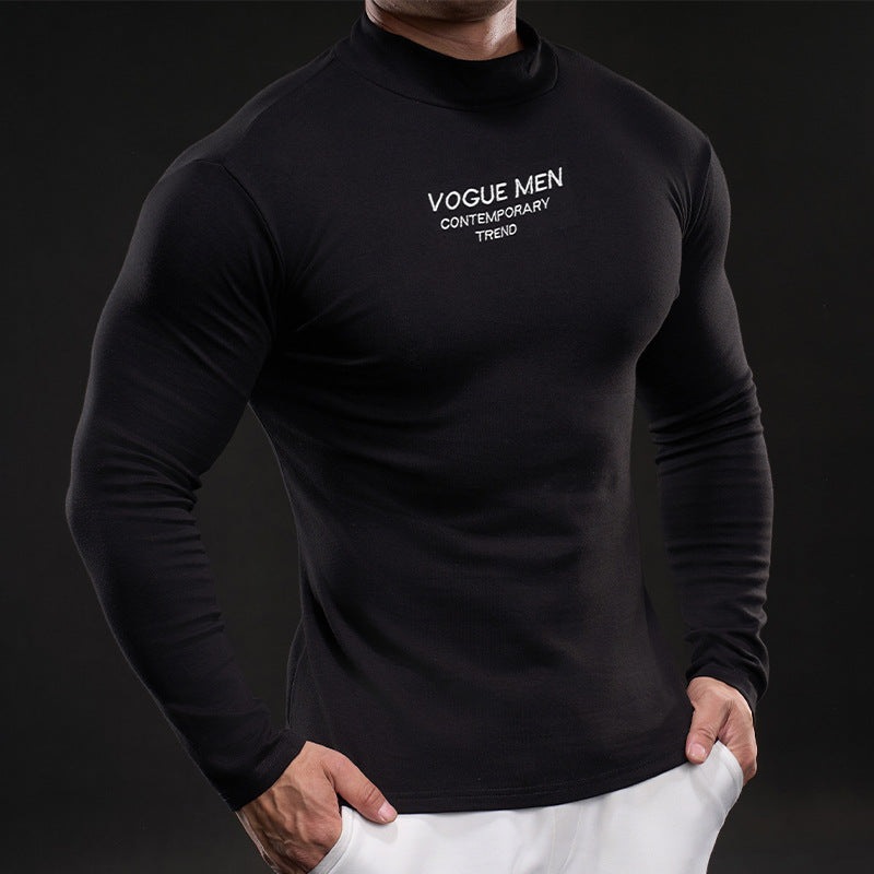 Herren Hochgeschlossenes Langarmshirt Echoarchiv