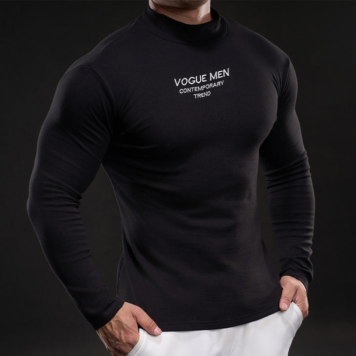 Herren Hochgeschlossenes Langarmshirt Echoarchiv