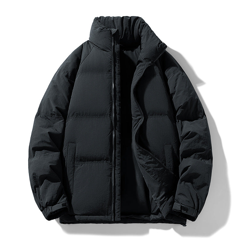 Herren Stepp-Daunen-Winterjacke mit hohem Stehkragen und verstellbarem Saum Echo Archiv