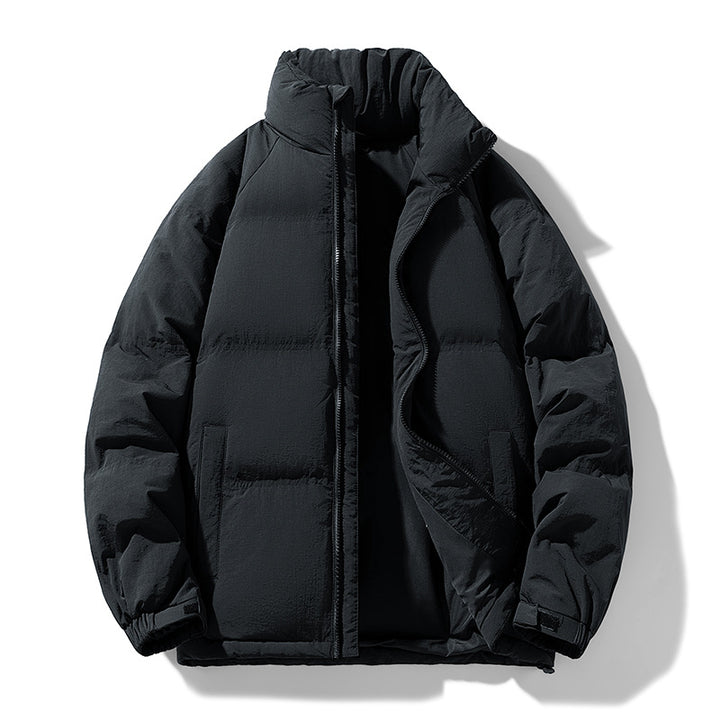 Herren Stepp-Daunen-Winterjacke mit hohem Stehkragen und verstellbarem Saum Echo Archiv