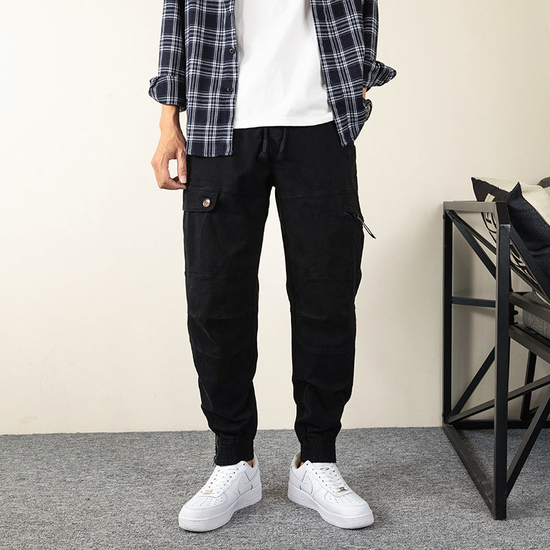Herren multifunktionale Trekking-Hose mit verstellbarem Bund und mehreren Taschen Echoarchiv