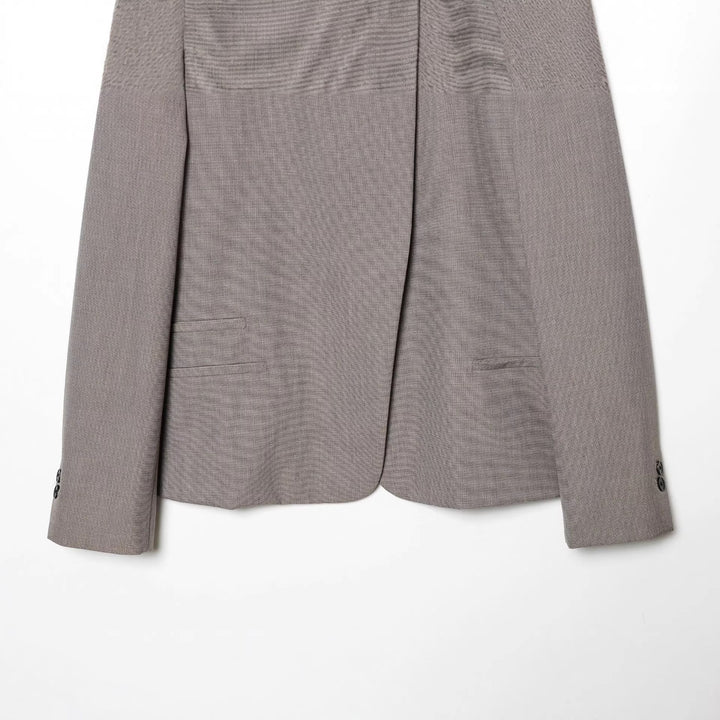 Damen nan Mandarin-Kragen Blazer mit asymmetrischer Knopfleiste, Wiener Nähten und dezent taillierter Silhouette Echo Archiv