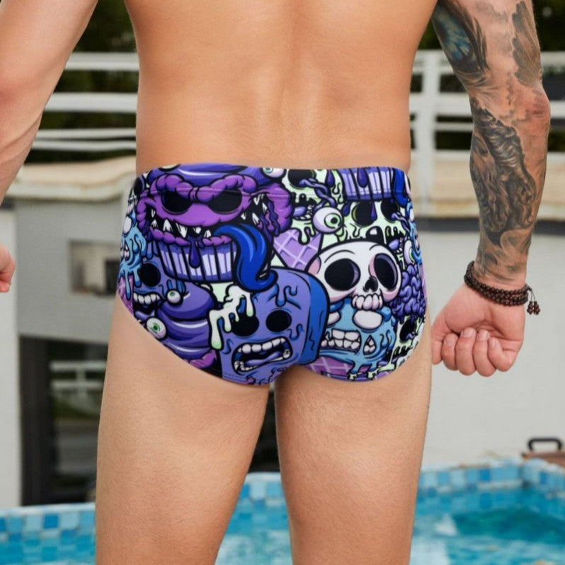 Herren Sportliche Badeshorts mit aufregendem Grafikdesign Echo Archiv