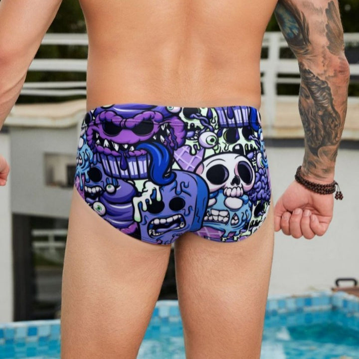 Herren Sportliche Badeshorts mit aufregendem Grafikdesign Echo Archiv