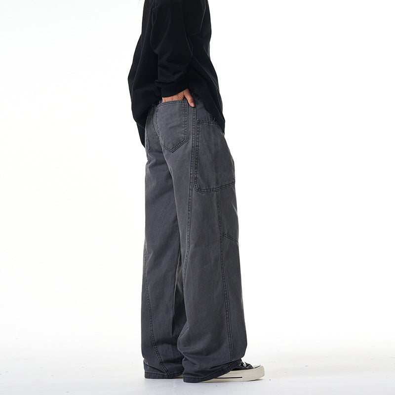 Damen Weit geschnittene Workwear-Hose im Baggy‑Stil mit großen aufgesetzten Fronttaschen Echo Archiv