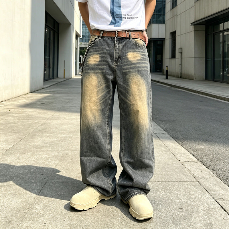 Herren Bequeme Weit geschnittene Jeans Echoarchiv