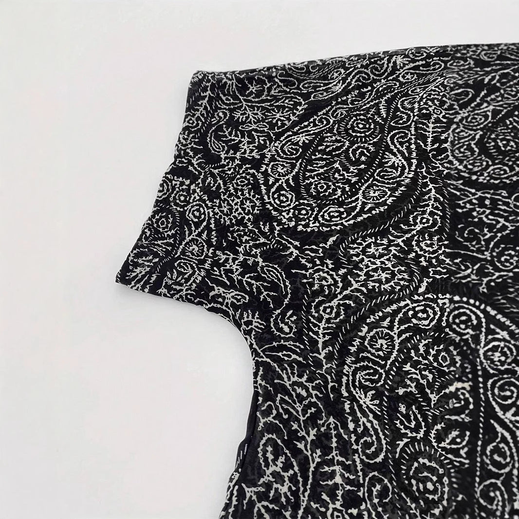 Damen Leichte Offene Kimono-Cardigan mit Paisley-Print – Veloura