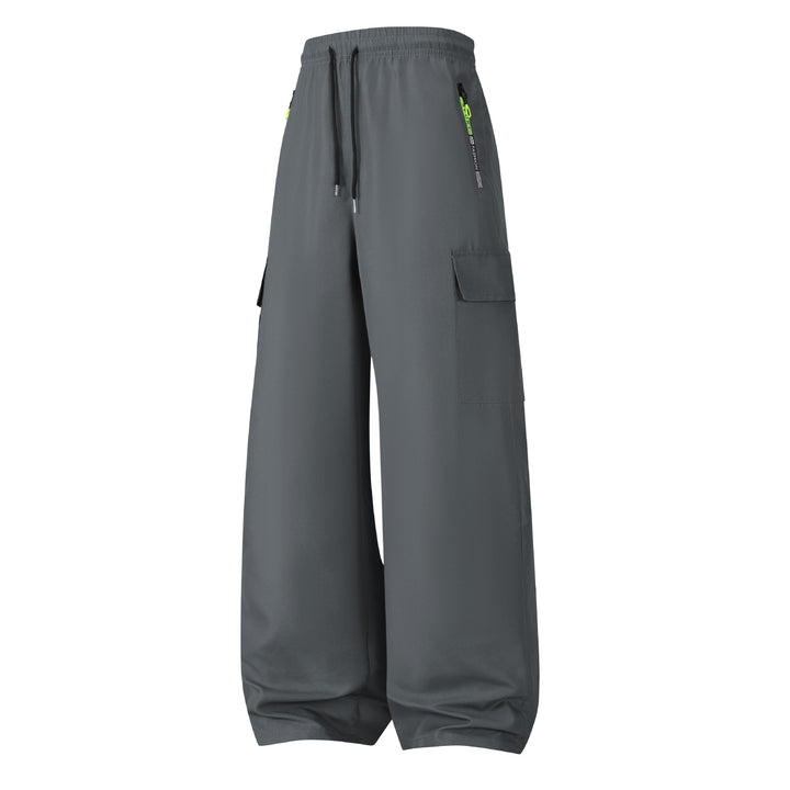 Herren Weite Utility-Cargo-Shorts mit elastischem Bund, Kordelzug & Reißverschlusstaschen Echo Archiv