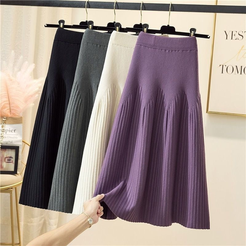 Damen Eleganter Plissee-Maxiröck mit voluminösem Saum Echo Archiv