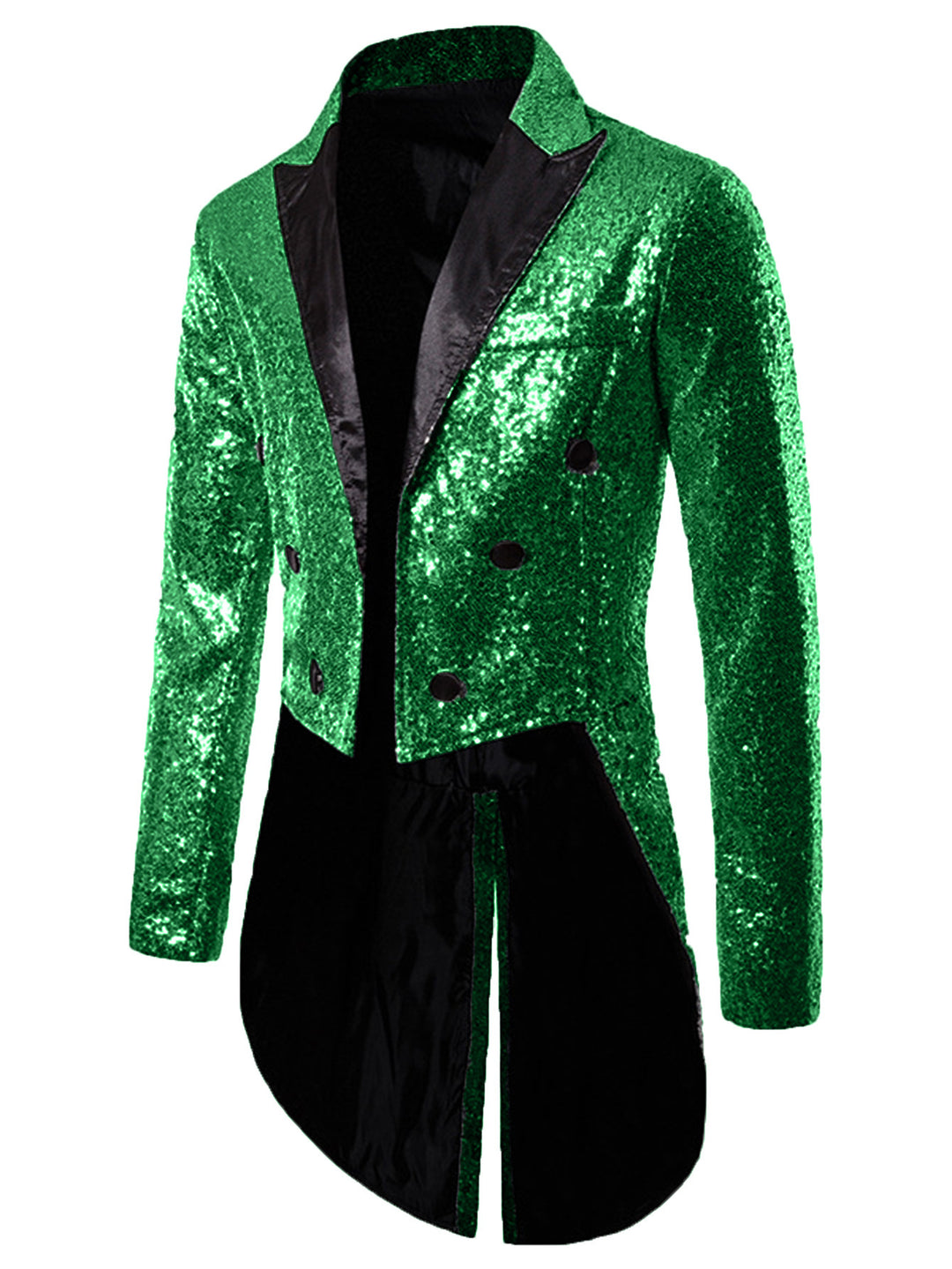 Herren glitzernde Smokingjacke mit elegantem Schnitt und schimmernden Pailletten Echoarchiv