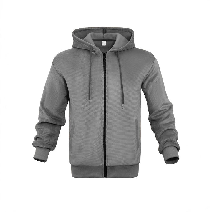 Herren Sportliche Kapuzenjacke mit atmungsaktivem Mesh-Material Echoarchiv