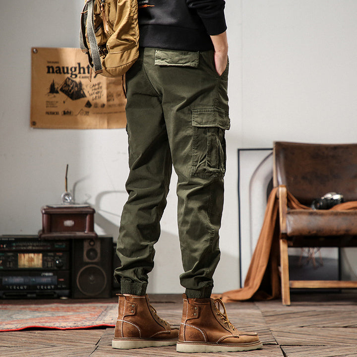 Herren Technische Cargo-Jogginghose mit verstärkten Kniepartien, Multifachtaschen & elastischem Beinabschluss Echoarchiv