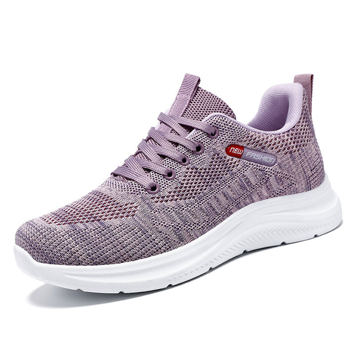 Damen nan leichte atmungsaktive Strick-Walking-Sneaker mit gepolstertem Fersenabschluss und dämpfender EVA-Zwischensohle Echo Archiv