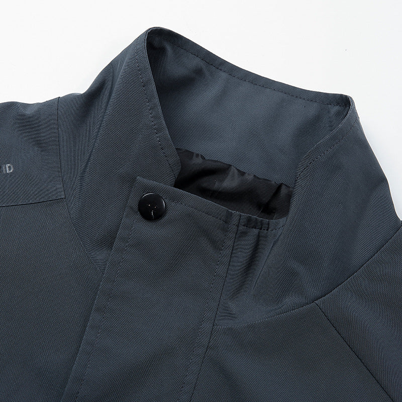 Herren winddichte Übergangsjacke mit praktischem Kapuzen-Design Echoarchiv