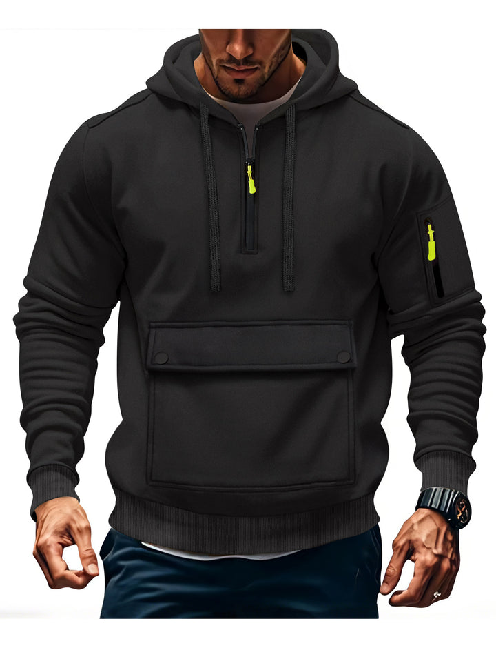 Herren lässige Kapuzenpullover mit praktischen Taschen Echoarchiv