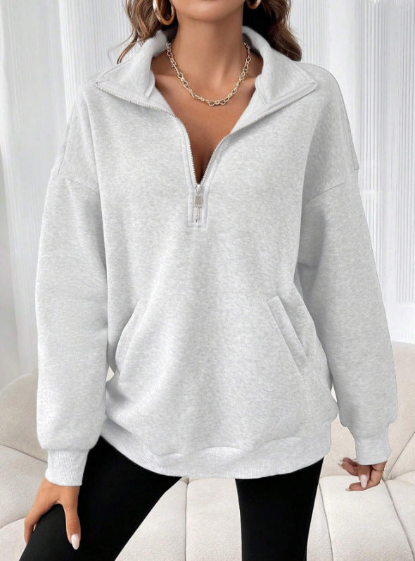 Damen Stylischer Pufferpullover mit Stehkragen Echo Archiv