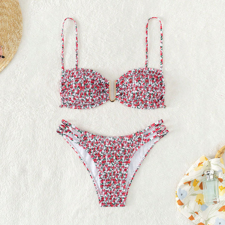Damen Bikini-Set mit raffiniertem Design und modischen Trägerdetails Echo Archiv