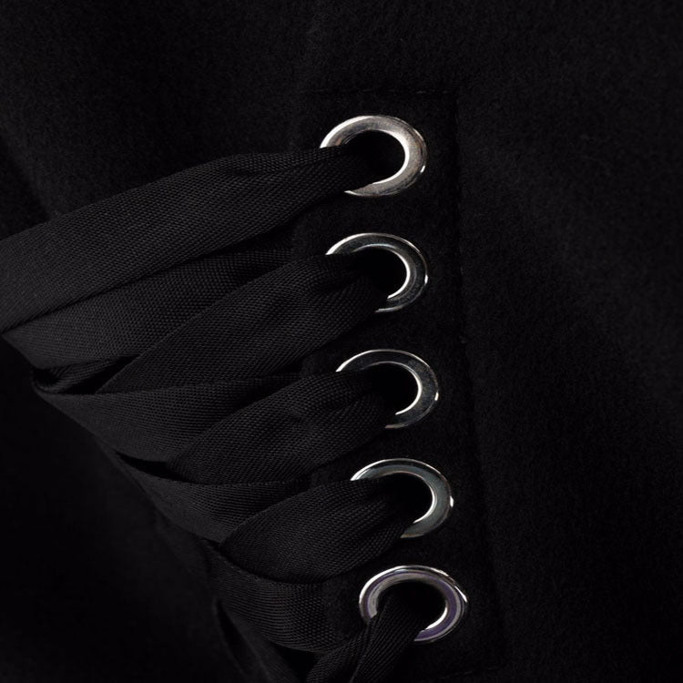 Damen Longcoat im minimalistischen Doppelreiher mit taillierter Silhouette und Pattentaschen Echoarchiv