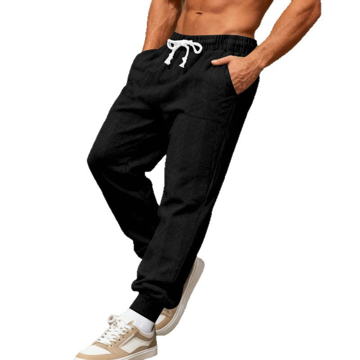 Herren lässige Strick Jogginghose mit seitlichen Taschen Echoarchiv