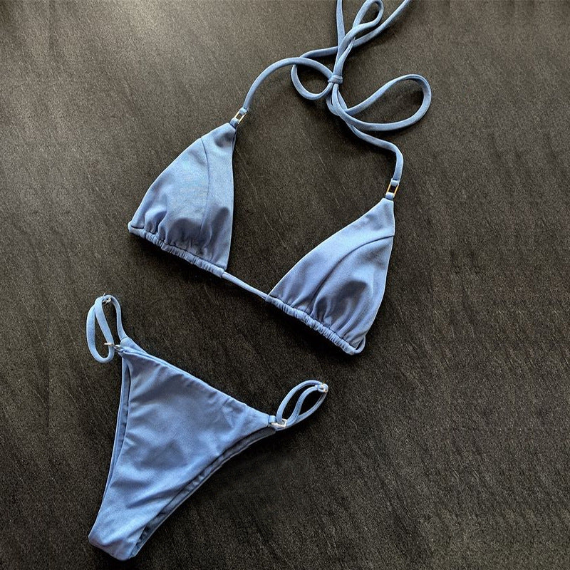 Damen Triangel-Bikini mit Raffung und verstellbaren Trägern Echo Archiv