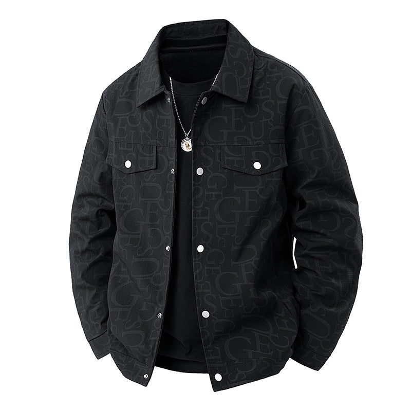 Herren Geprägte Overshirtjacke – Taviero