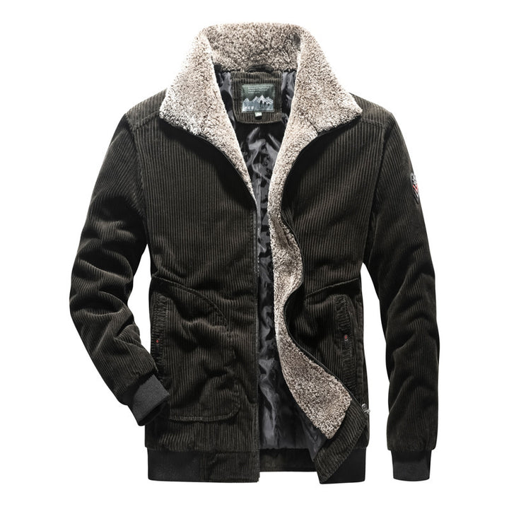 Herren Lässige Cordjacke mit warmem Teddyfutter Echo Archiv