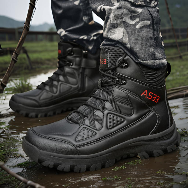 Herren wasserdichte Sicherheitsstiefel mit rutschfester Sohle und atmungsaktiver Membran Echoarchiv