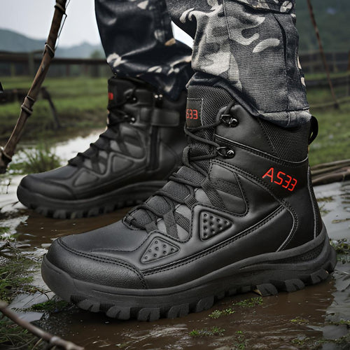 Herren wasserdichte Sicherheitsstiefel mit rutschfester Sohle und atmungsaktiver Membran Echoarchiv