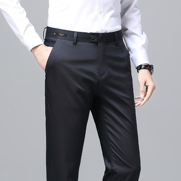 Herren Elegante Business-Chino mit Stretchkomfort und schlankem Bügelsaum Echo Archiv