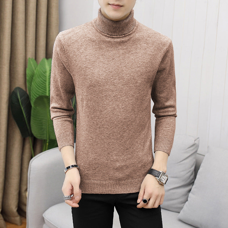 Herren modischer Rollkragenpullover mit feiner Struktur Echoarchiv