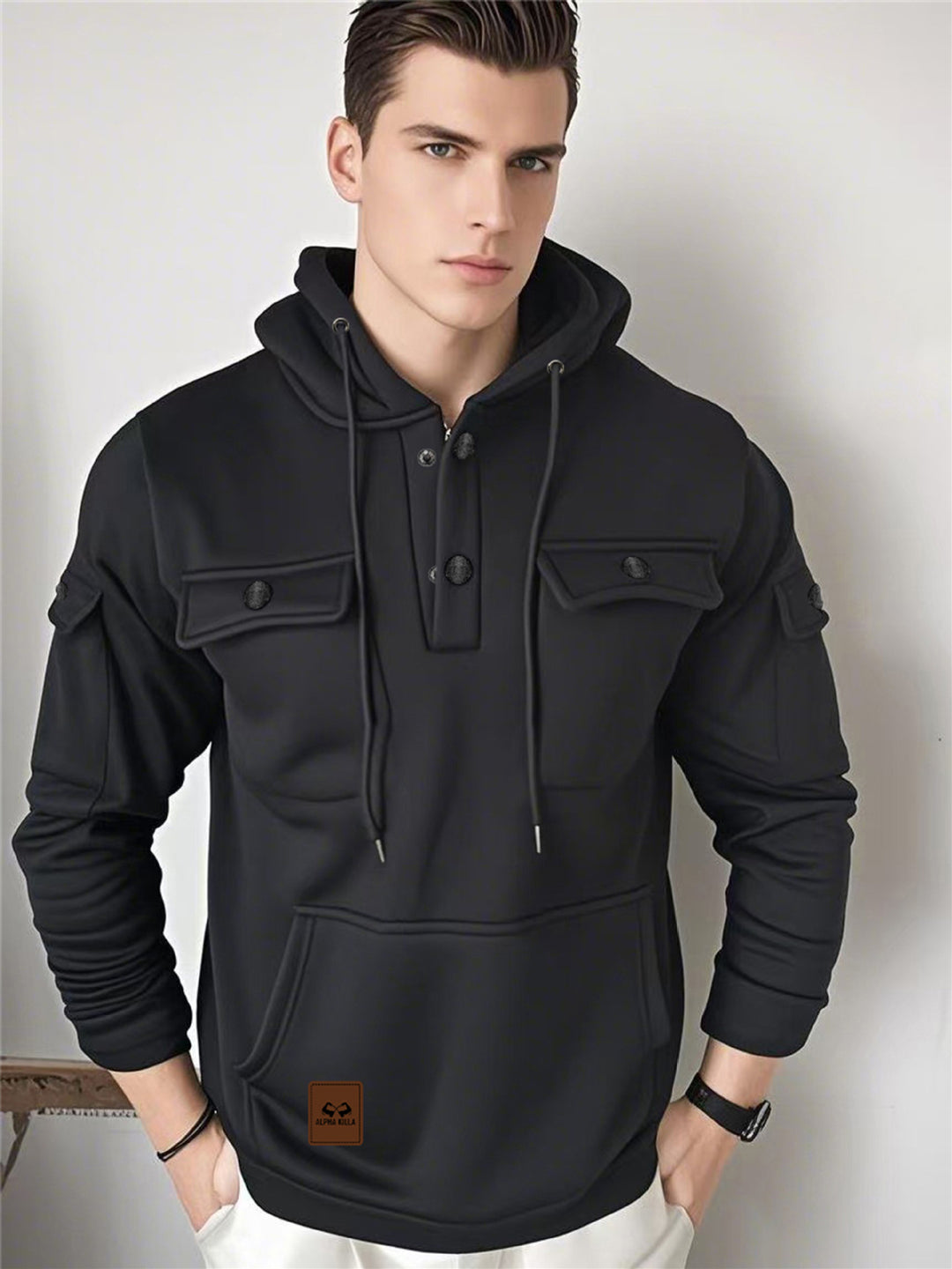 Herren Multifunktionale Kapuzenjacke Echo Archiv