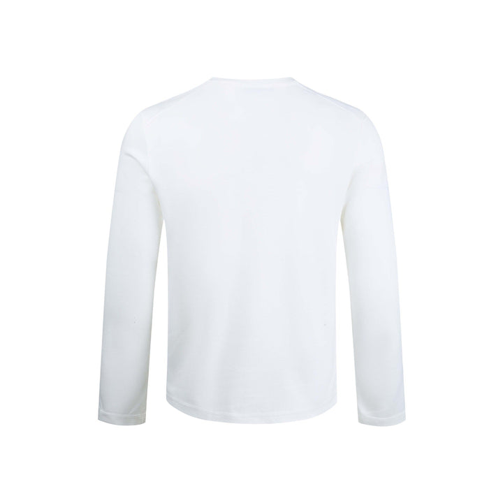 Herren Feines Longsleeve-Henley mit kurzem Knopfverschluss und Raglanärmeln Echoarchiv