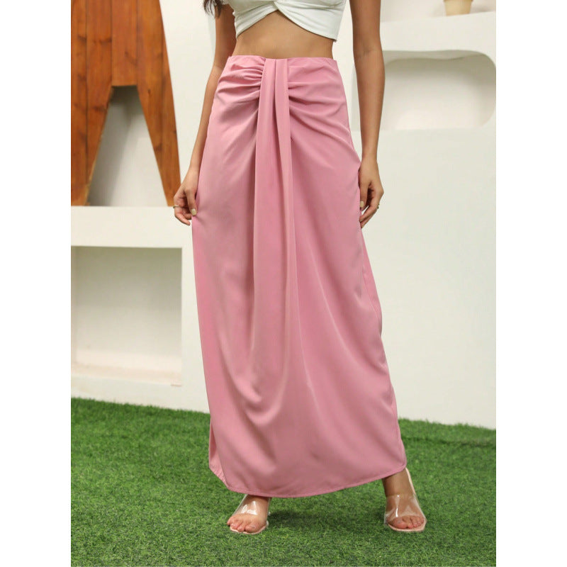 Damen Maxirock mit Raffungen und eleganter Schleife Echo Archiv