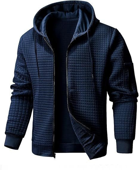 Herren Stepp-Jacke mit Kapuze und praktischem Reißverschluss Echoarchiv