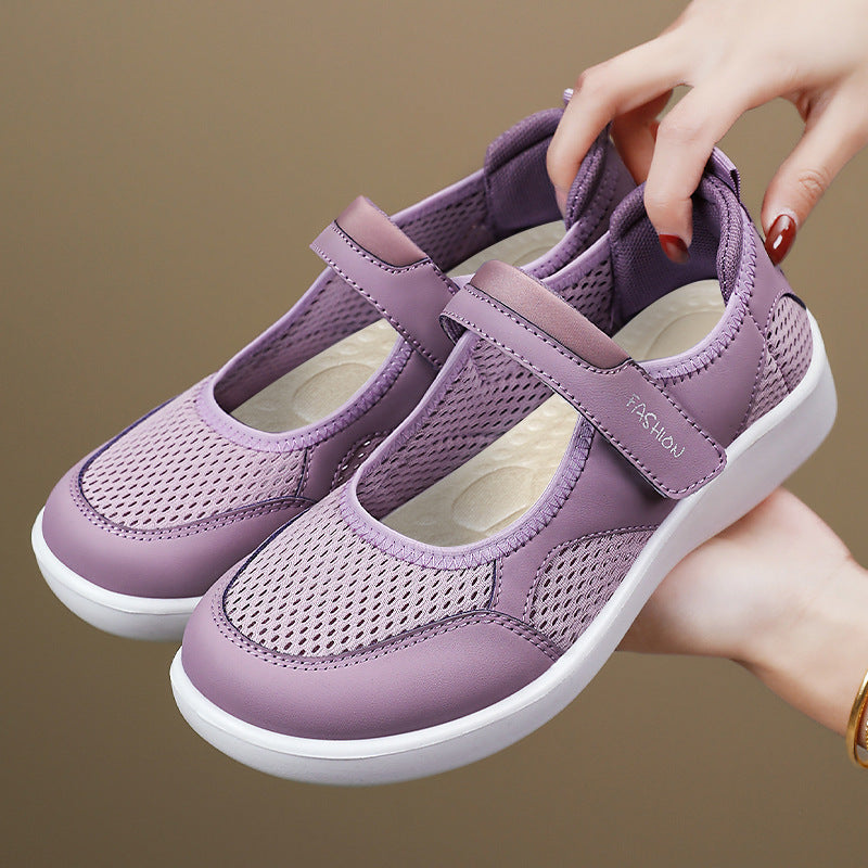 Damen Modische Sneaker mit Klettverschluss Echo Archiv