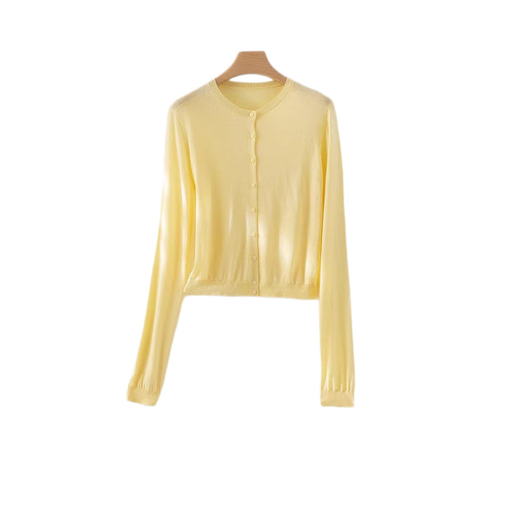 Damen Feinstrick-Cardigan mit Rundhalsausschnitt und taillierter Silhouette Echo Archiv