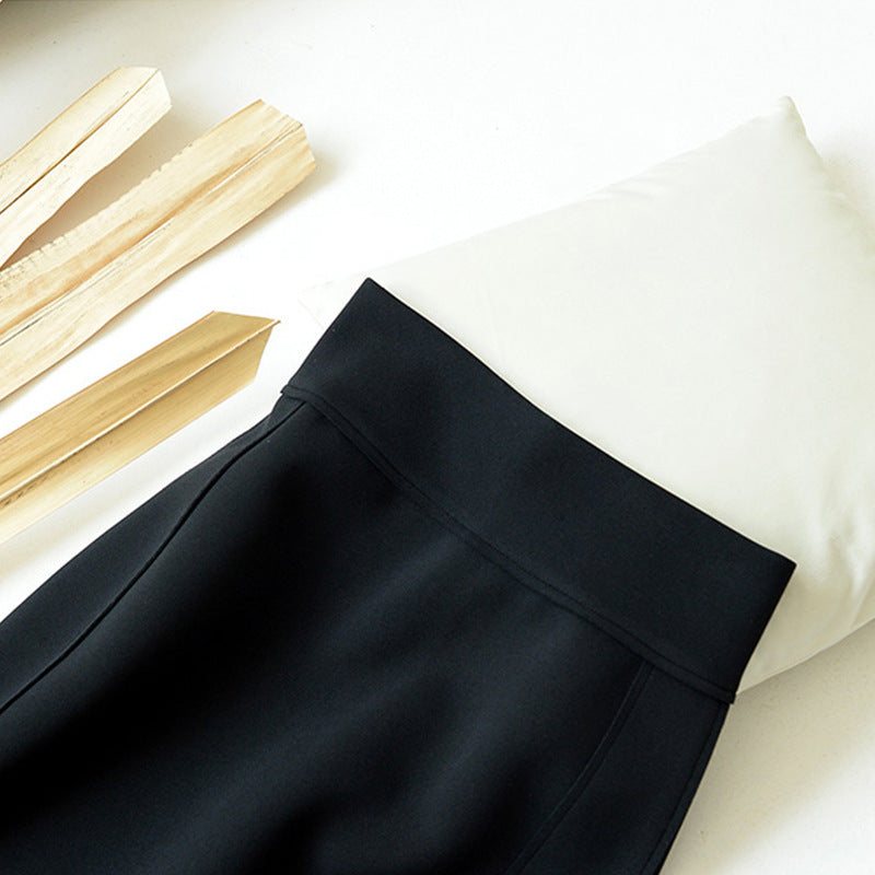 Damen Eleganter Midirock mit hohem Schlitz Echoarchiv