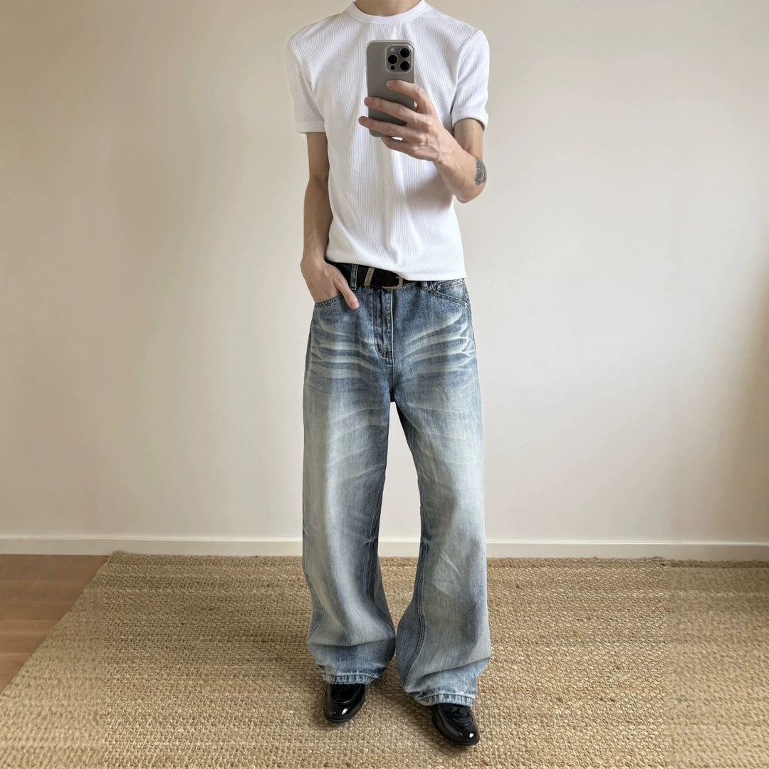 Damen Weitgeschnittene Denim-Jeans Echoarchiv