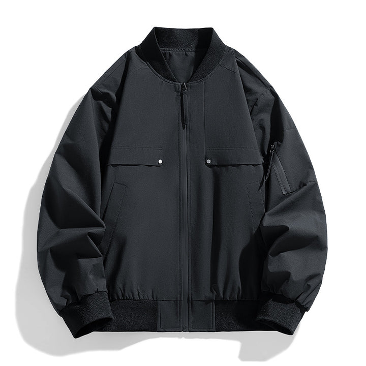 Herren lässige Übergangsjacke mit praktischen Taschen Echoarchiv