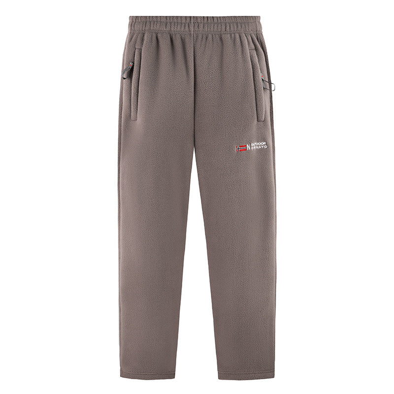 Damen Bequeme Thermo-Fleece-Jogginghose mit Gummibund und Reißverschlusstaschen Echo Archiv